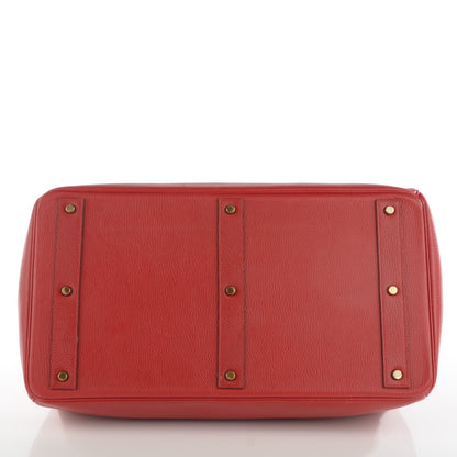 Hermes Ardennes HAC Travel Birkin 50 Rouge 12 of 15