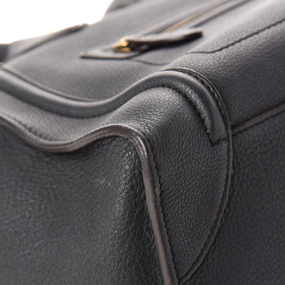 Celine Drummed Calfskin Mini Luggage Anthracite 10 of 18