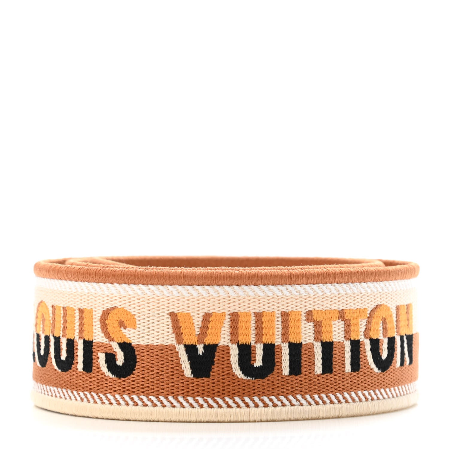Louis Vuitton Jacquard Alma BB Shoulder Strap Honey Gold 2 of 4