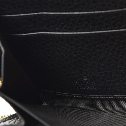 Gucci Dollar Calfskin GG Marmont Zip Around Wallet Black 6 of 8
