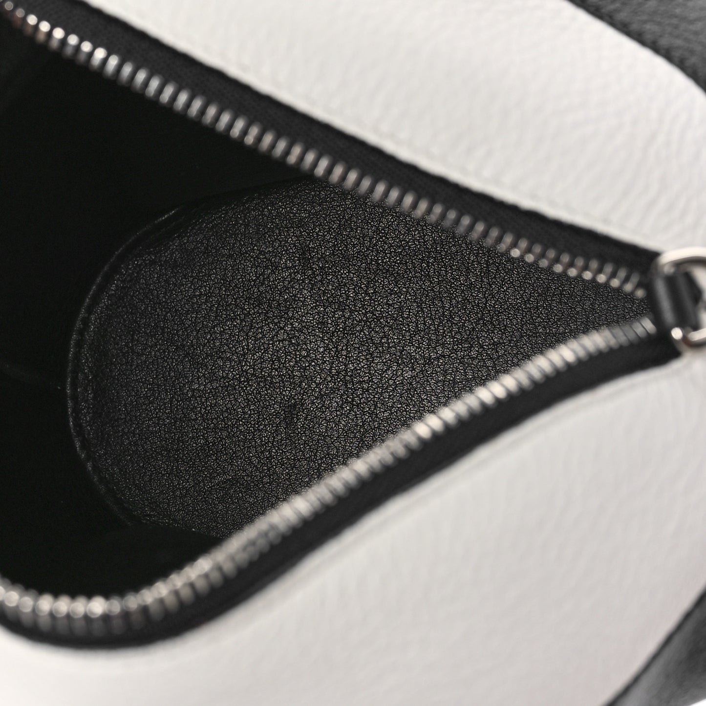 Calfskin Panda Crossbody Black White