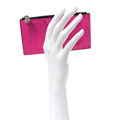 Louis Vuitton Taigarama Coin Card Holder Fuchsia 2 of 8