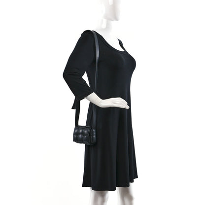 Bottega Veneta Lambskin Maxi Intreccio Padded Candy Cassette Crossbody Bag Black 2 of 8