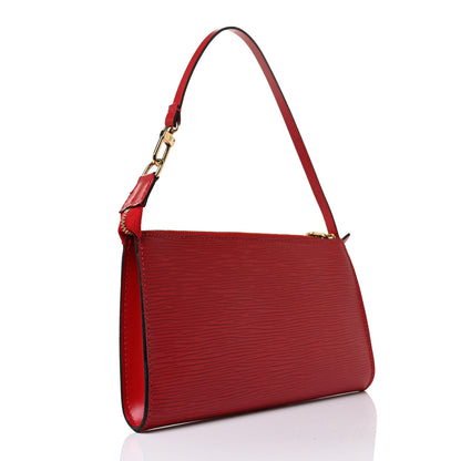 Louis Vuitton Epi Pochette Accessories 24 Castillan Red 2 of 7