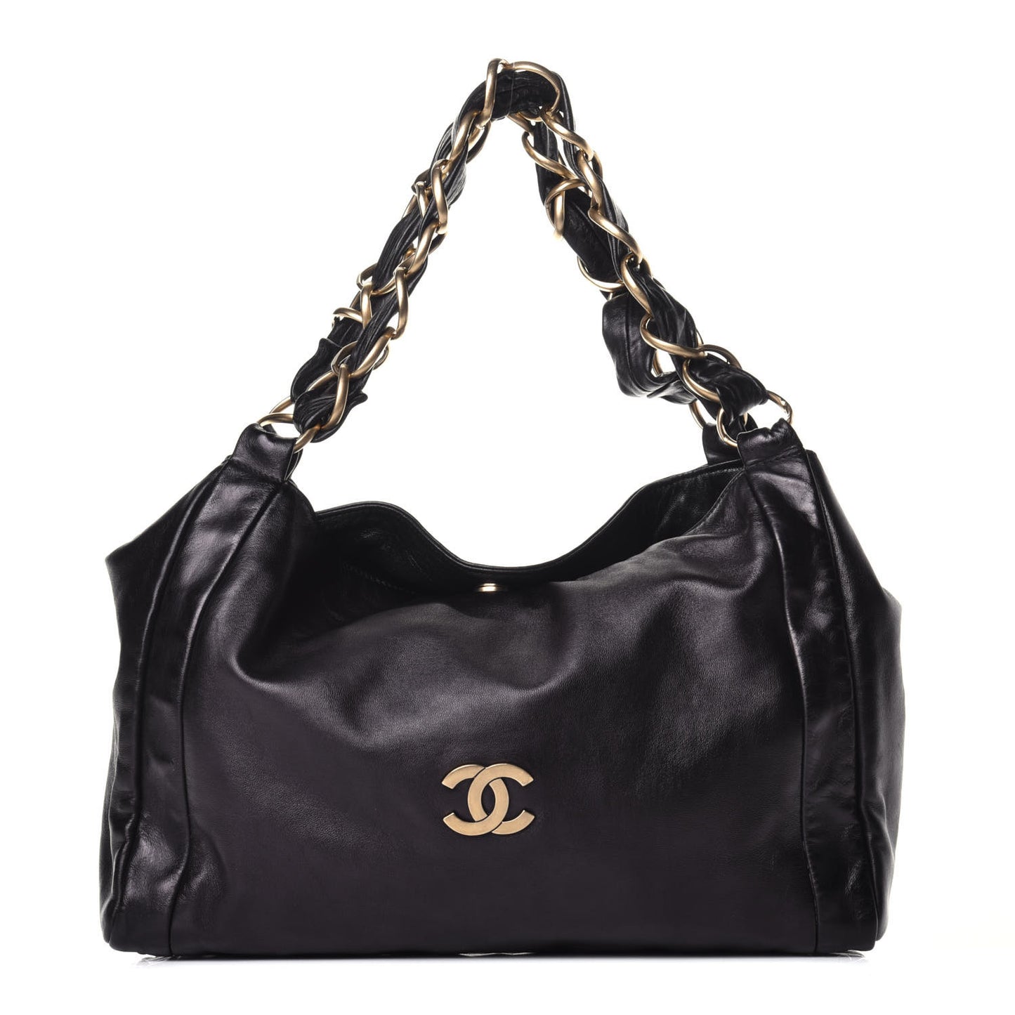 Lambskin Small Olsen Shoulder Bag Black
