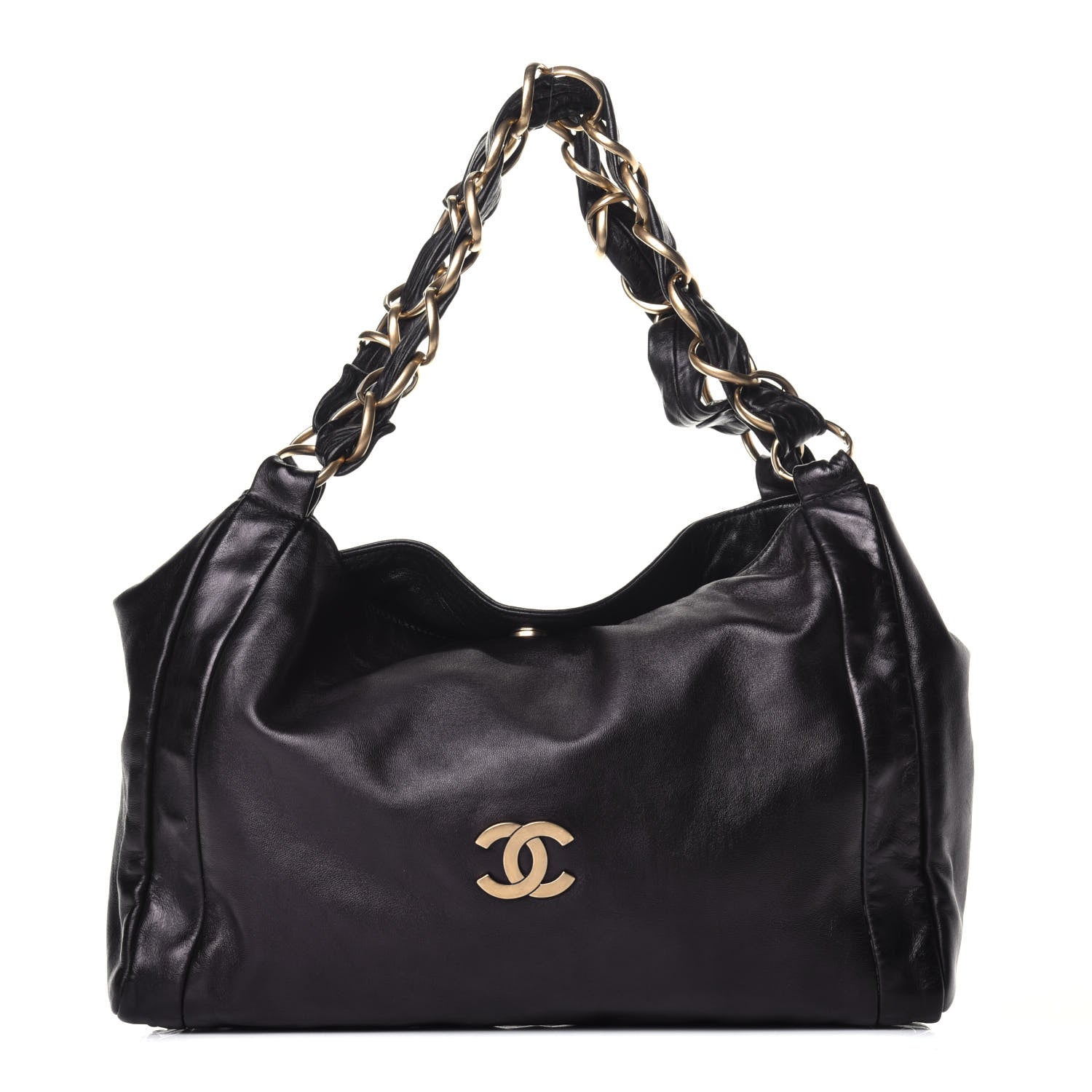 Chanel Lambskin Small Olsen Shoulder Bag Black 1 of 7