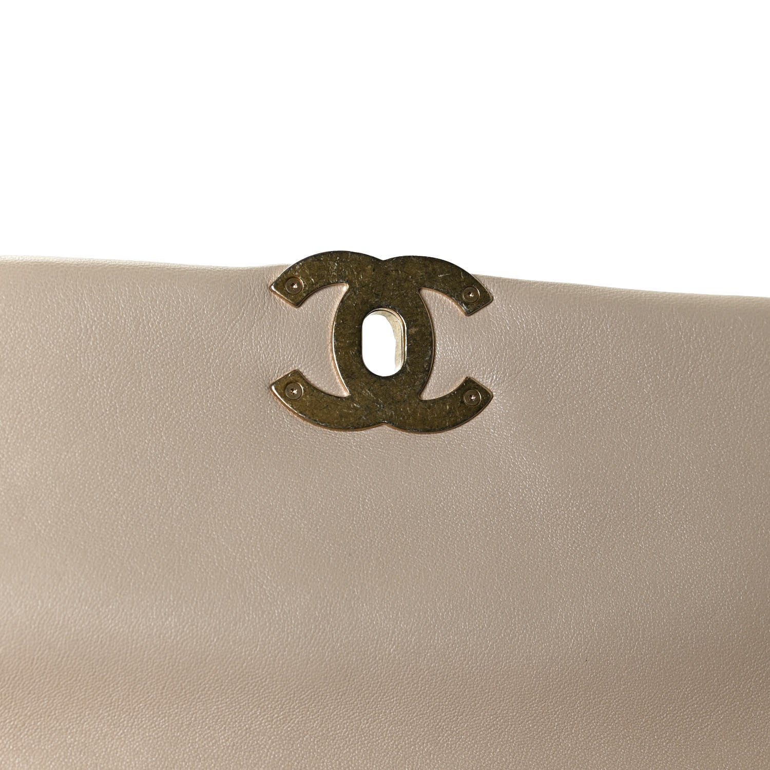 Chanel Lambskin Quilted Medium Chanel 19 Flap Light Beige 11 of 12