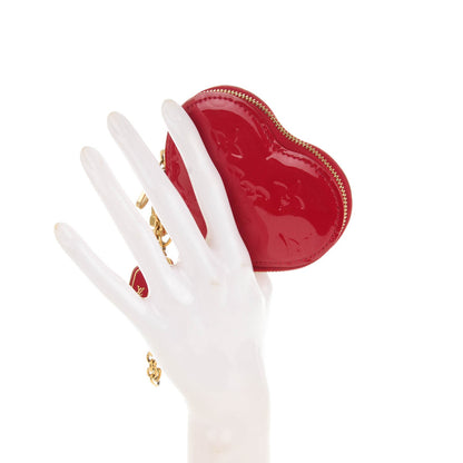 Louis Vuitton Vernis Coeur Heart Coin Purse Pomme D'Amour 2 of 7