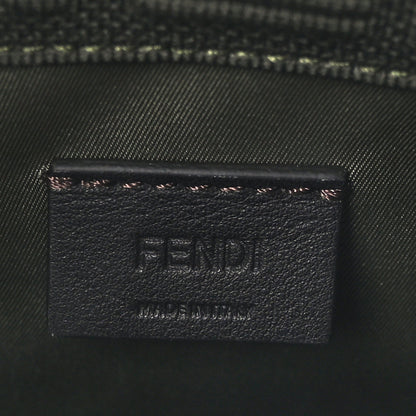 Fendi Technical Fabric Vitello Ceylon Plexiglass FF Mini Fendi Sunshine Shopper Tote Wood 6 of 9