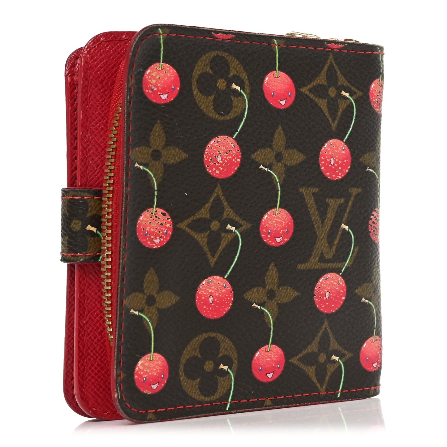 Monogram Cerises Compact Zippe Wallet