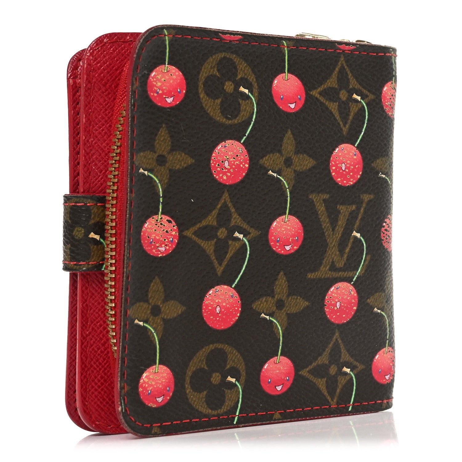 Louis Vuitton Monogram Cerises Compact Zippe Wallet 3 of 8