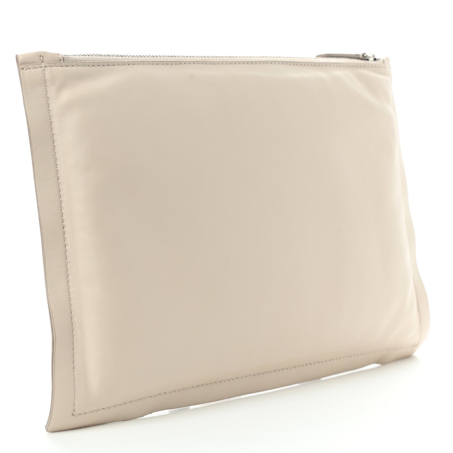 Salvatore Ferragamo Calfskin Small Viva Bow Clutch Bone 2 of 5