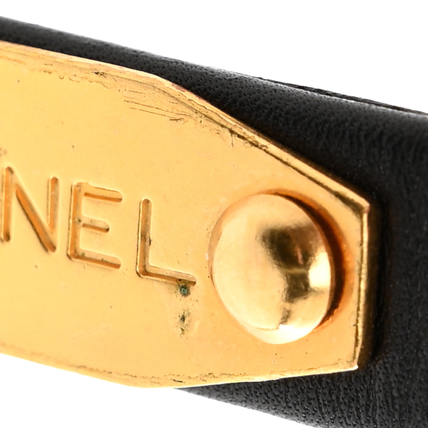 Metal Lambskin Clover Belt 70 28 Gold
