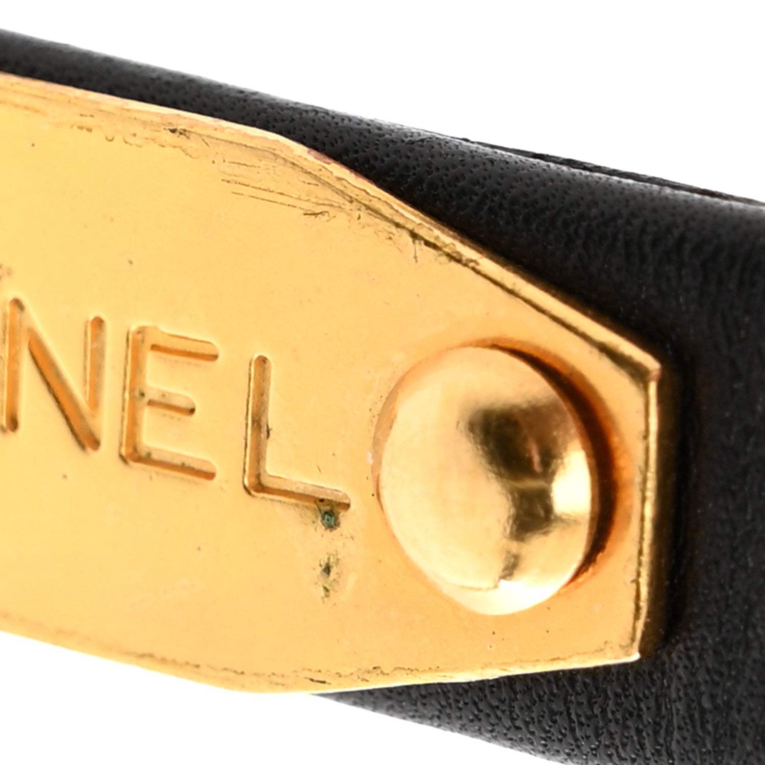 Chanel Metal Lambskin Clover Belt 70 28 Gold 6 of 8