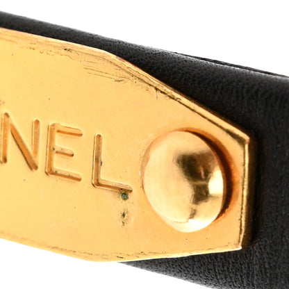 Chanel Metal Lambskin Clover Belt 70 28 Gold 6 of 8