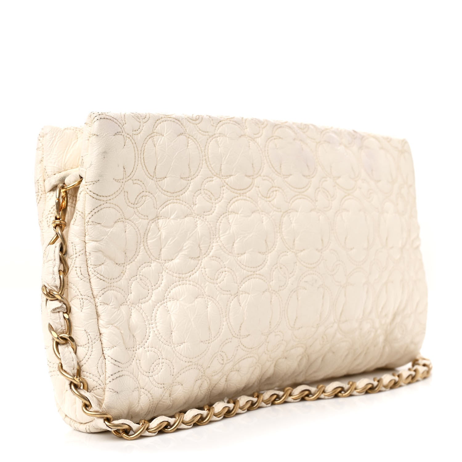 Chanel Vinyl Rock In Moscow Pouch With Chain Ivory 3 of 13