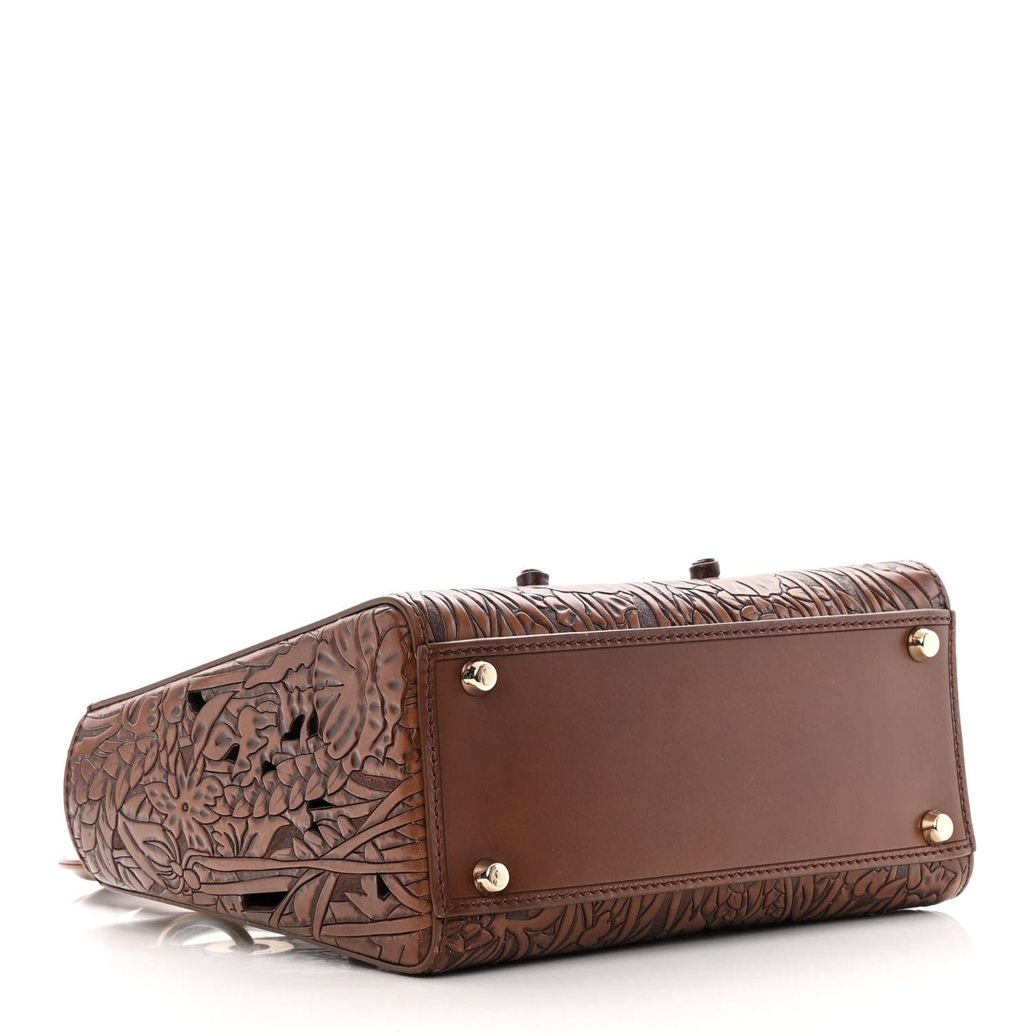 Christian Dior Calfskin Laser Cut Medium Lady Dior Brown 4 of 15