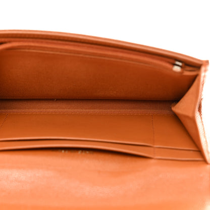 Chanel Caviar Quilted Large Gusset Flap Wallet Dark Beige 5 of 12