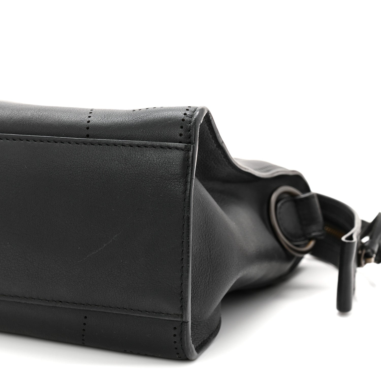 Balenciaga Veau Soyeux Perforated Blackout Hardware S City Black 10 of 10
