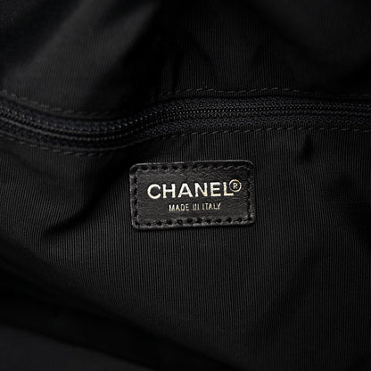 Chanel Lambskin Large Wood Handle Bag Black 6 of 10