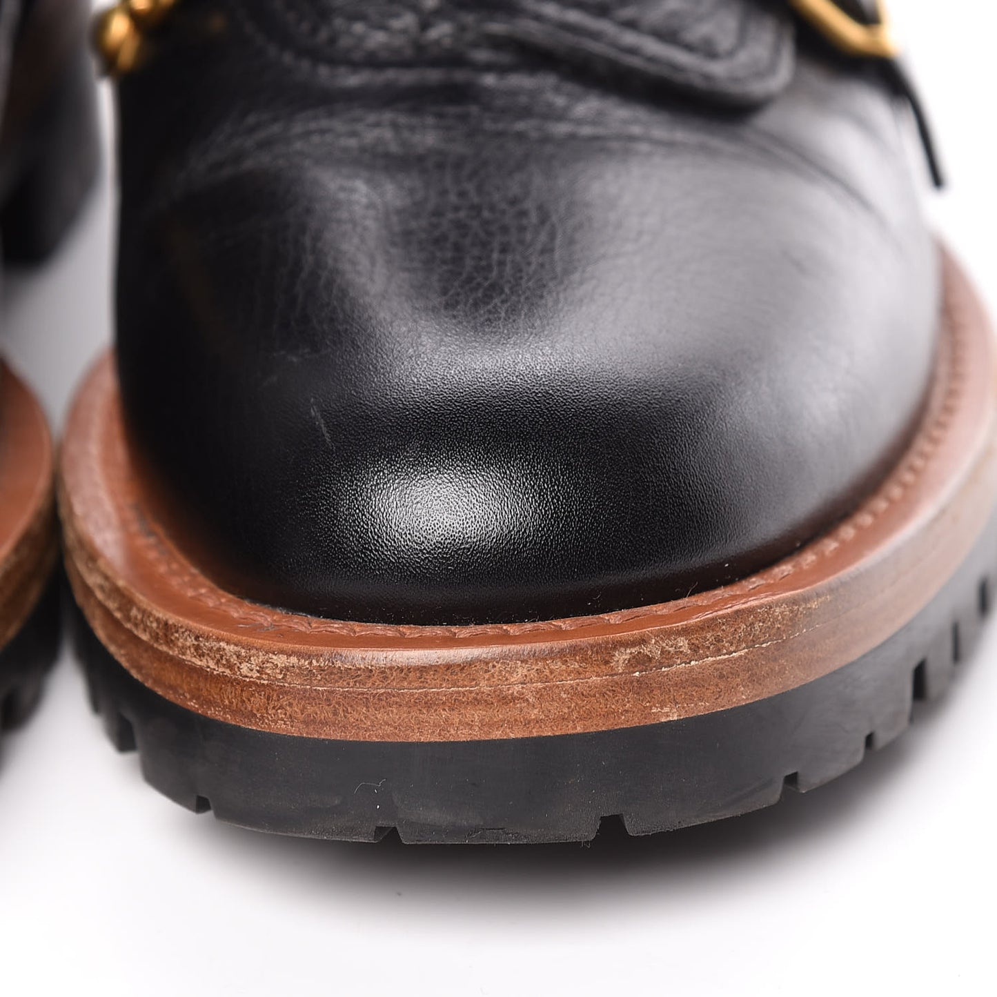 Shiny Calfskin Wildior Low Boot 38 Black