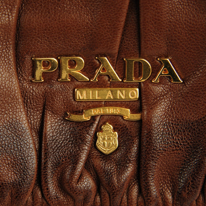 Prada Nappa Gaufre Hobo Noce 6 of 8