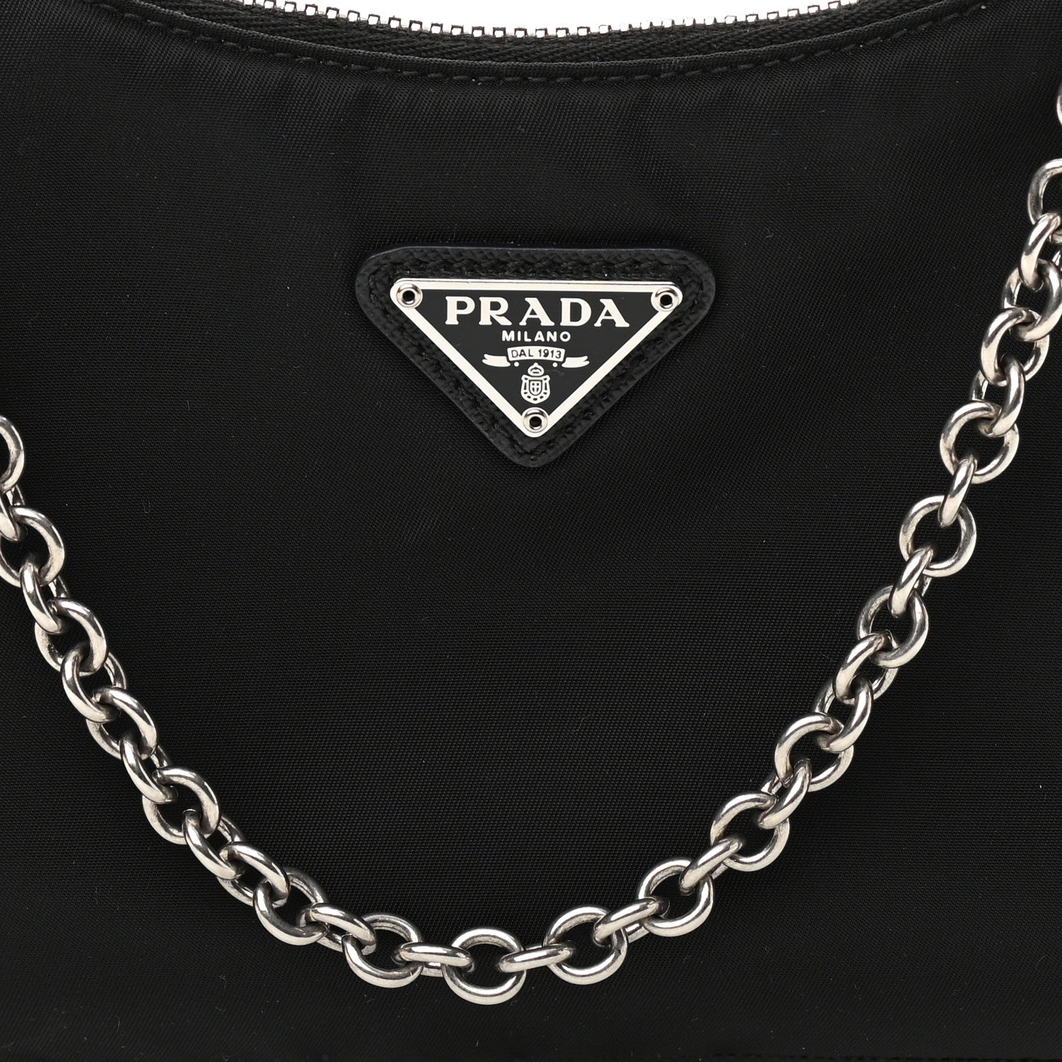 Prada Nylon Re-Edition 2005 Shoulder Bag Black 8 of 11