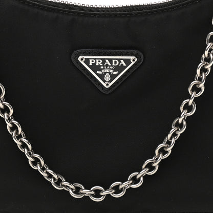 Prada Nylon Re-Edition 2005 Shoulder Bag Black 8 of 11