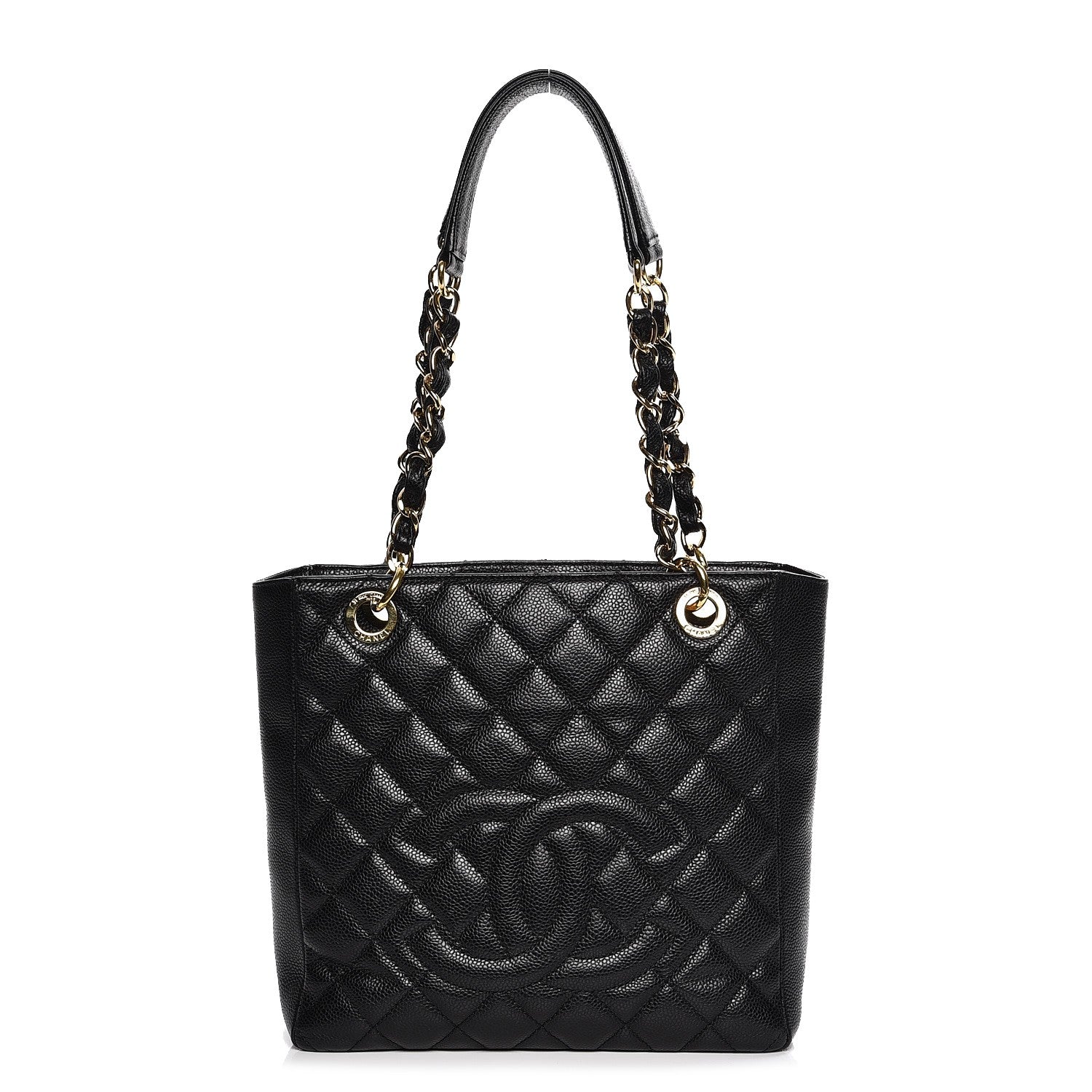 Chanel Caviar Quilted Petit Shopping Tote PST Black 1 of 13