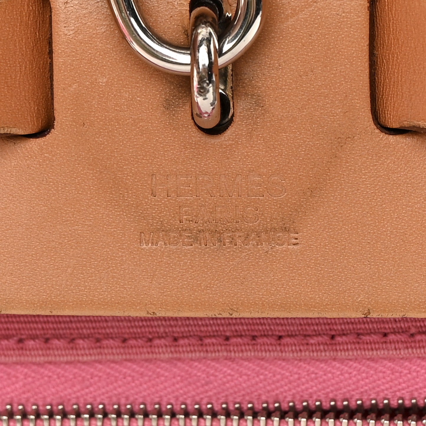 Toile Vache Hunter Herbag Zip 31 PM Rose Lipstick Natural