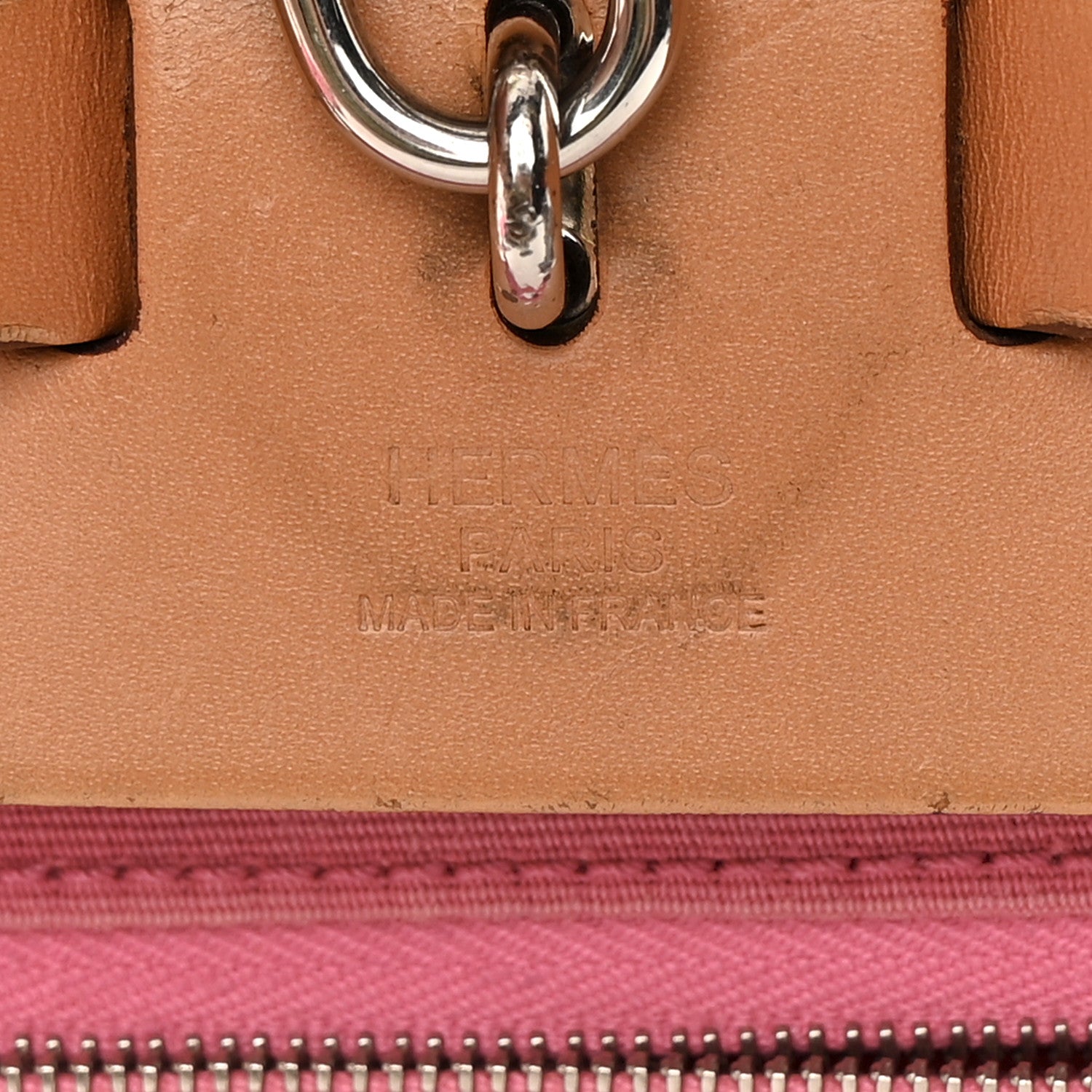 Hermes Toile Vache Hunter Herbag Zip 31 PM Rose Lipstick Natural 7 of 21