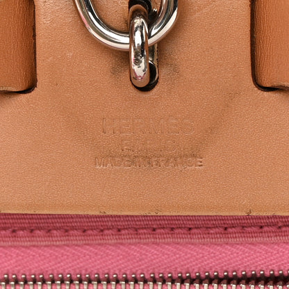 Hermes Toile Vache Hunter Herbag Zip 31 PM Rose Lipstick Natural 7 of 21