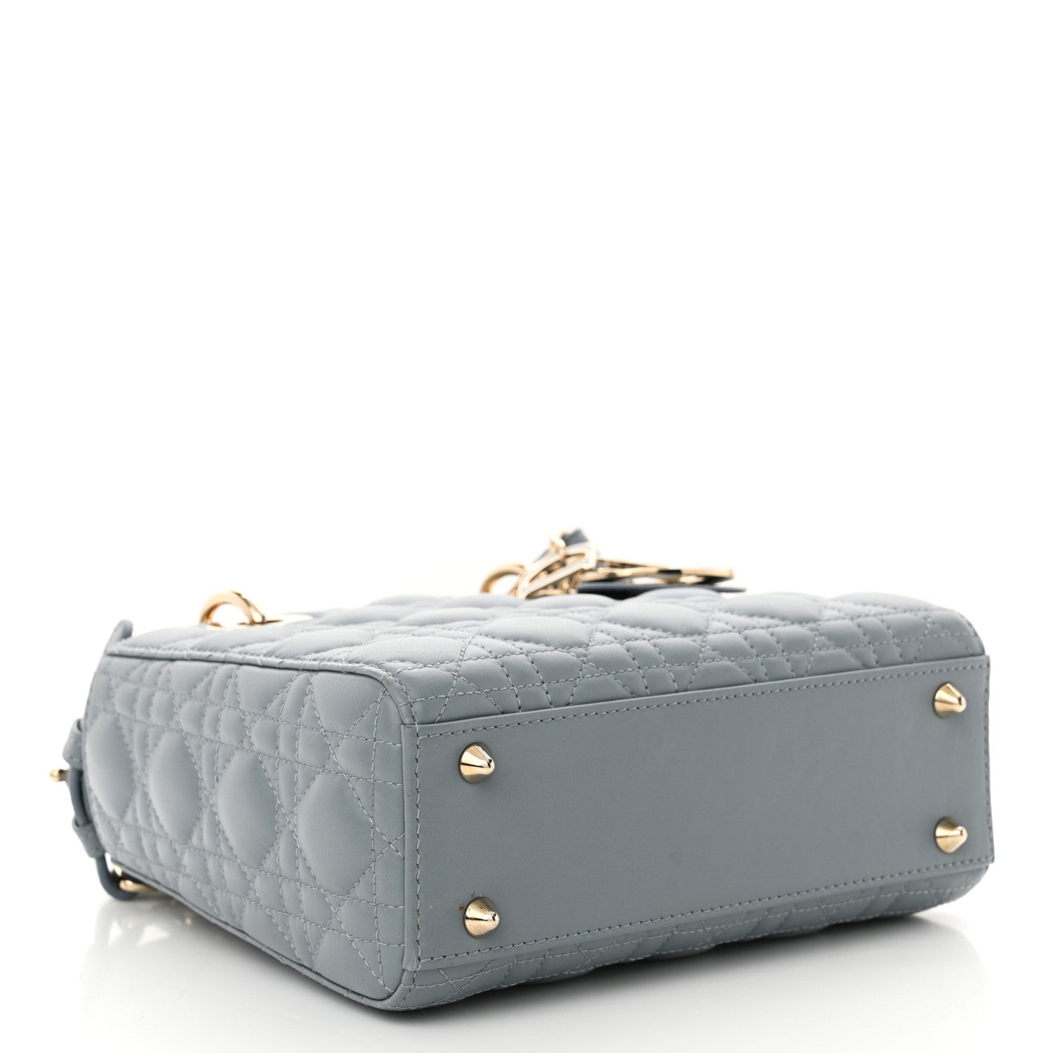 Christian Dior Lambskin Cannage Small My ABCDior Lady Dior Cloud Blue 4 of 11