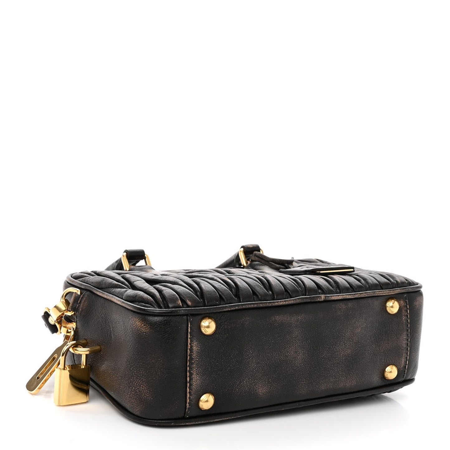 Nappa Matelasse Arcadie Top Handle Bag Sand Coffee