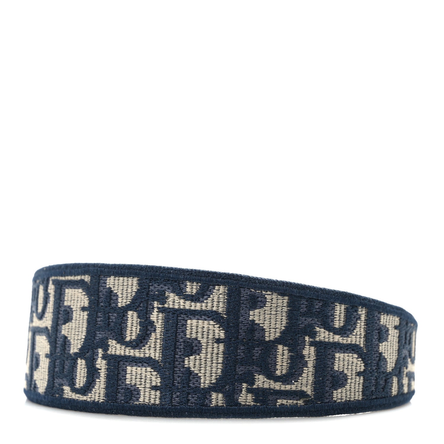 Christian Dior Oblique Headband Blue 1 of 5