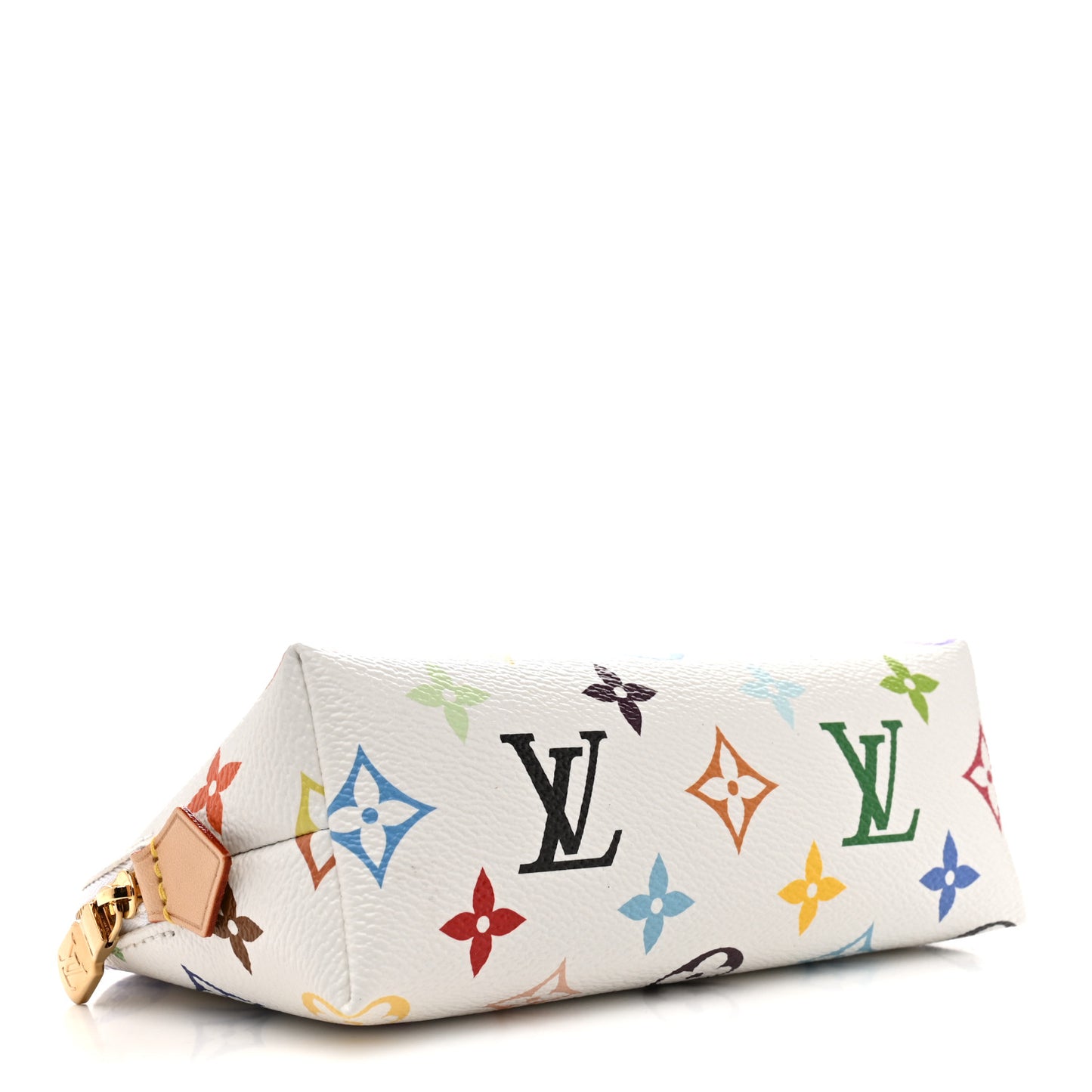 LV x TM Monogram Multicolor Cosmetic Pouch PM White