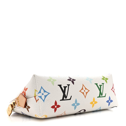 Louis Vuitton LV x TM Monogram Multicolor Cosmetic Pouch PM White 4 of 7