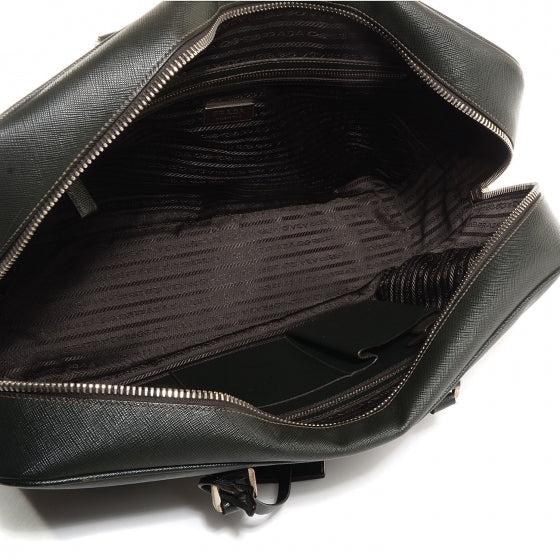 Prada Saffiano Travel Bag Militare 5 of 10