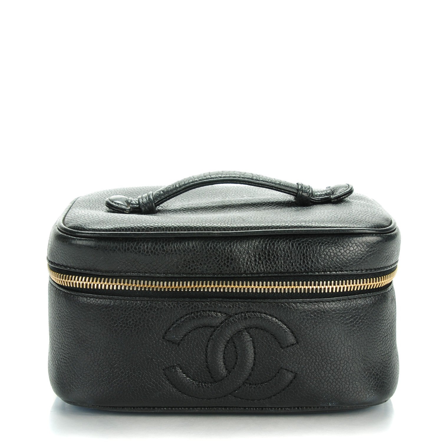 Chanel Caviar Vanity Cosmetic Case Black 1 of 8