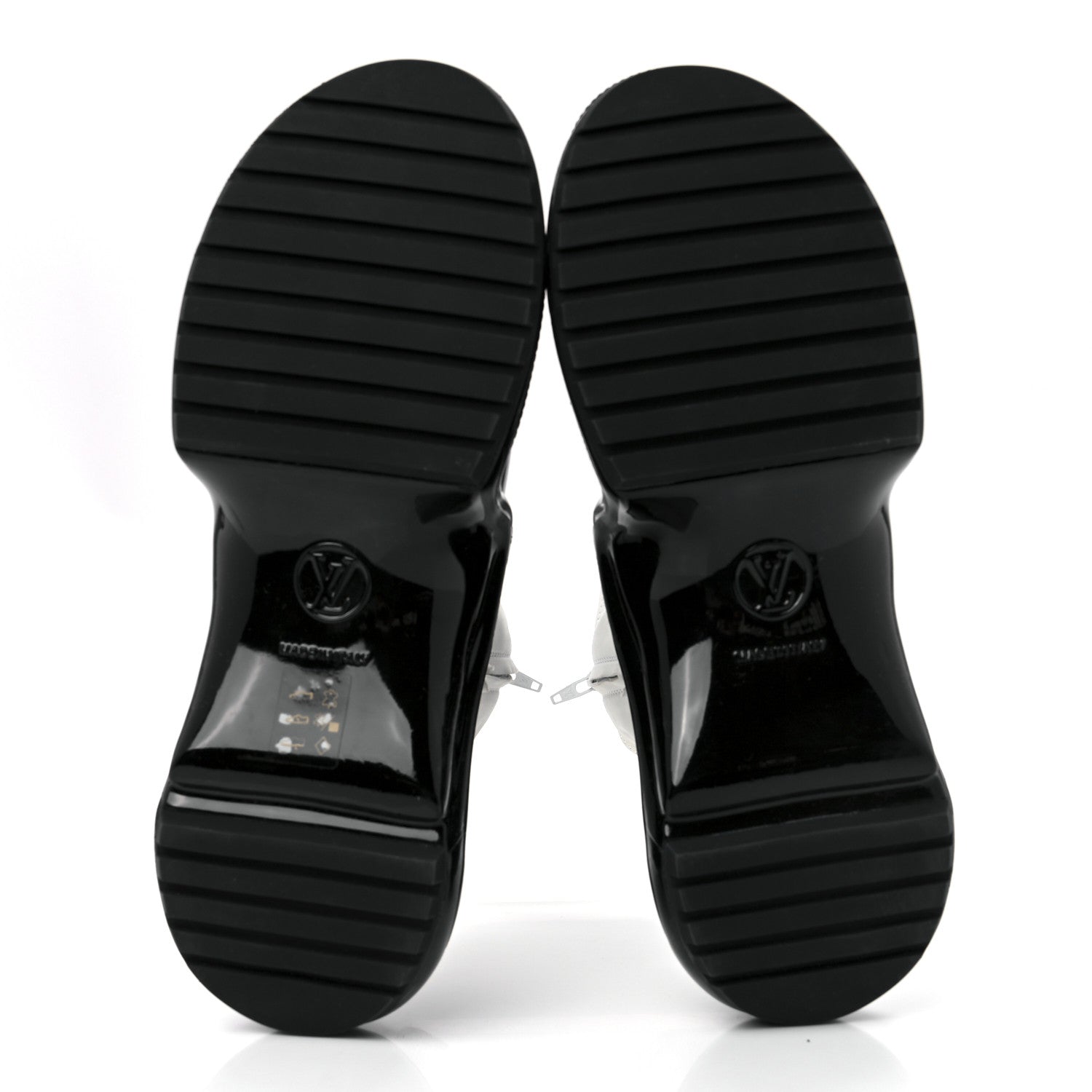 Louis Vuitton Glazed Calfskin Lambskin LV Archlight Sneaker Boots 40 Black White 5 of 9
