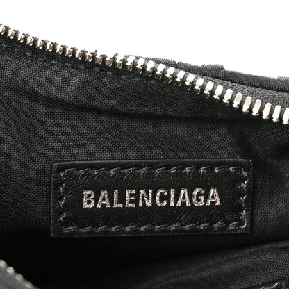 Balenciaga Ruffled Jersey Le Cagole Shoulder Bag XS Black 6 of 10