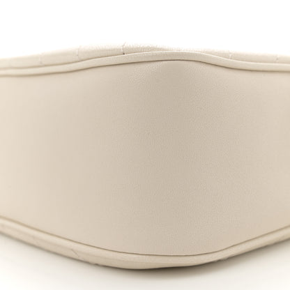 Gucci Sakai Be Green Calfskin Diagonal Stitched Small Blondie Shoulder Bag Mystic White 10 of 10