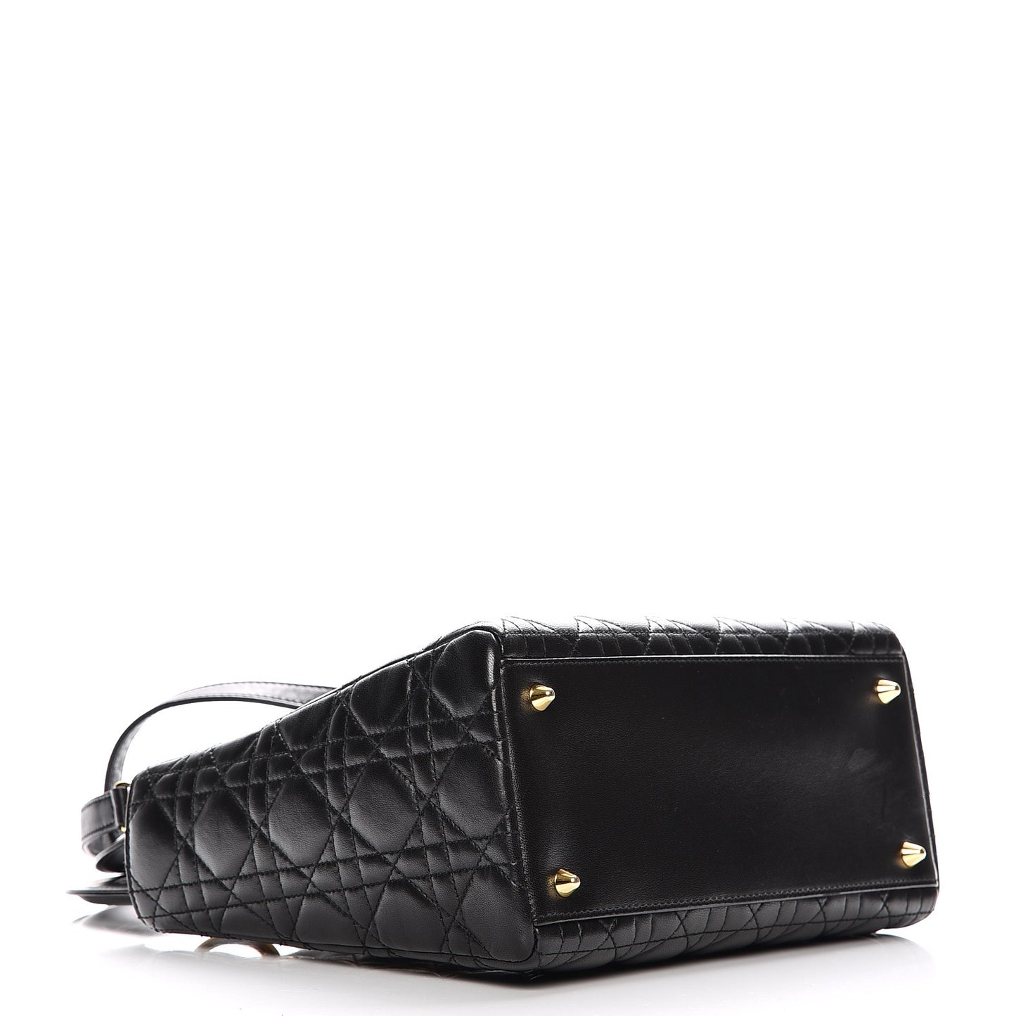 Lambskin Cannage Medium Lady Dior Black