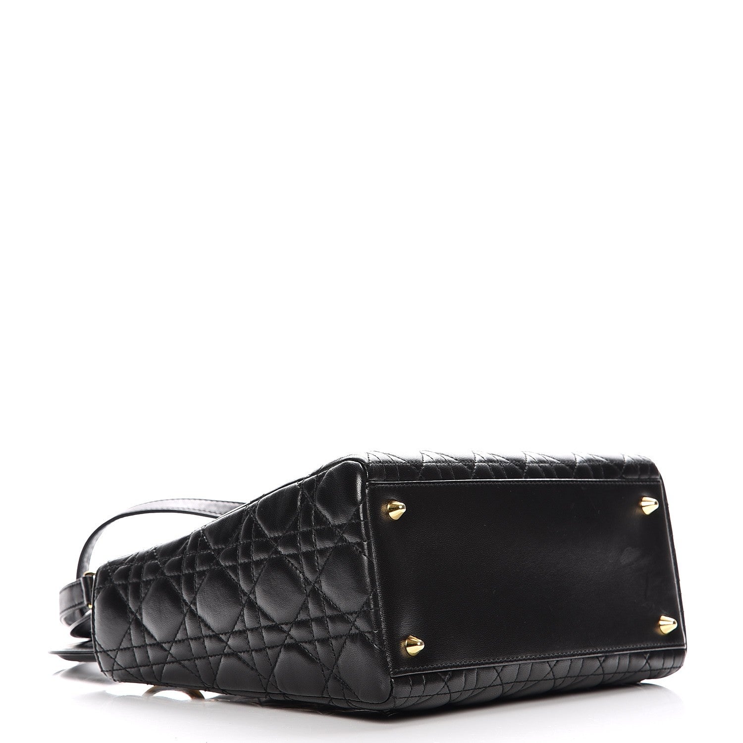 Christian Dior Lambskin Cannage Medium Lady Dior Black 5 of 10