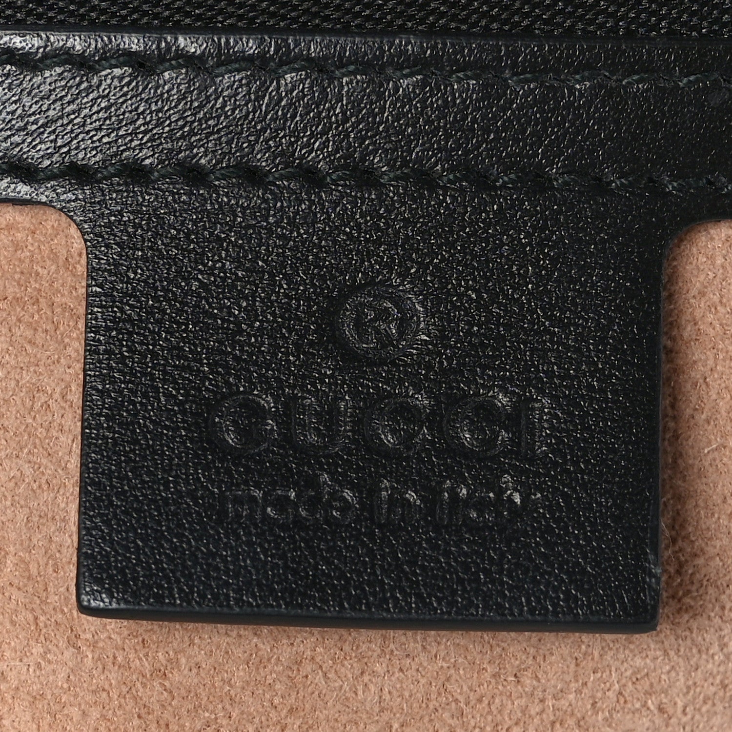 Gucci Calfskin Matelasse Small GG Marmont Shoulder Bag Black 6 of 9