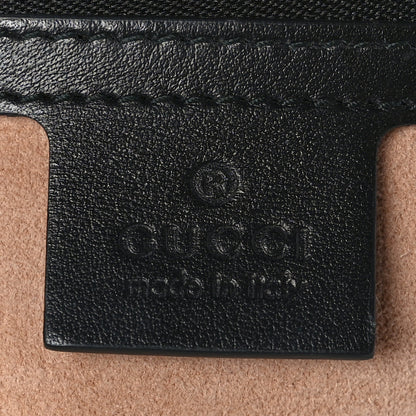 Gucci Calfskin Matelasse Small GG Marmont Shoulder Bag Black 6 of 9