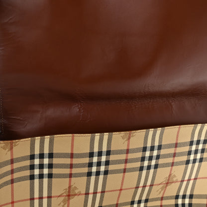 Burberry Haymarket Check Messenger Bag Brown 7 of 21