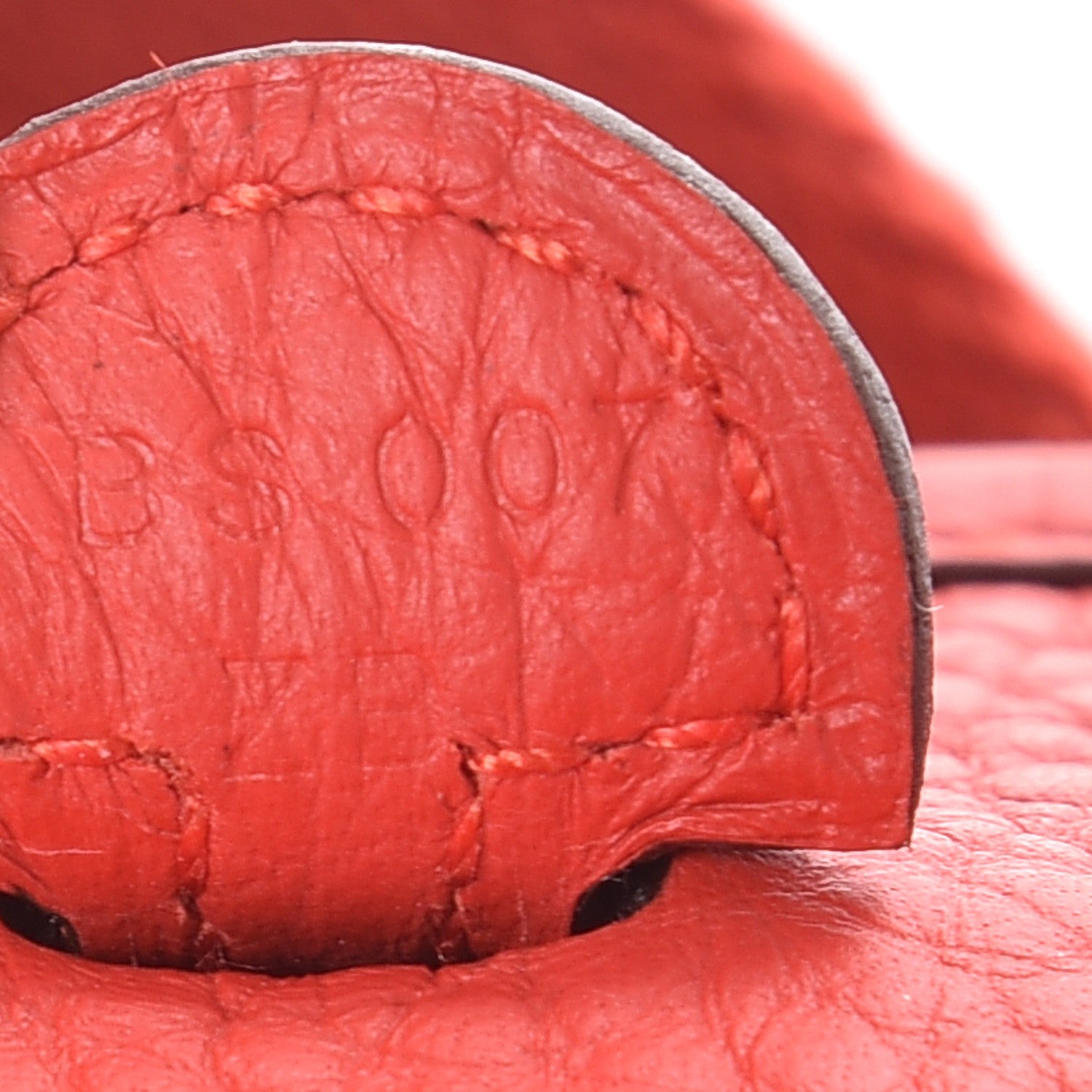 Hermes Taurillon Clemence Evelyne TPM Rouge Tomate 7 of 8