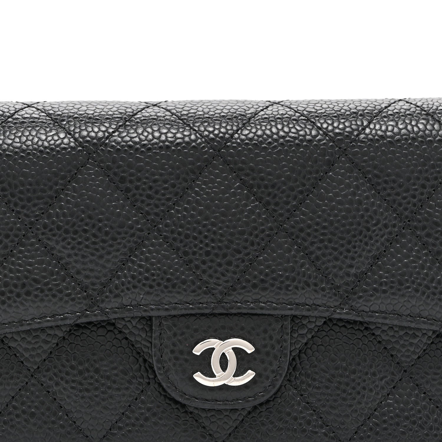 Chanel Caviar Quilted Medium Flap Wallet Black 10 of 13