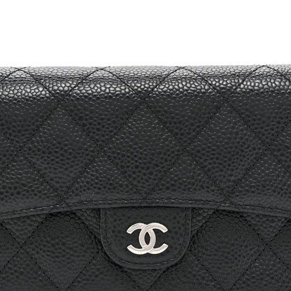 Chanel Caviar Quilted Medium Flap Wallet Black 10 of 13